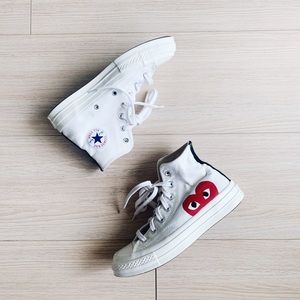 converse x cdg play chuck 70 high top sneakers